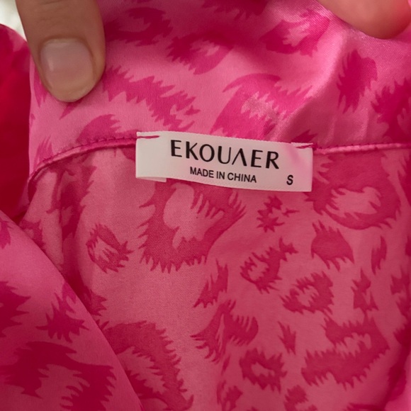 Pink Leopard Print Pajama Set - Picture 3 of 3